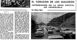 Un detalle de la segunda entrega de Alberto Mart� para La Voz, con una imagen que tom� de la autopista en su viaje desde Maiquiet�a a Caracas. Enero de 1969
