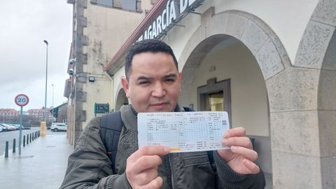 Afectado en Vilagarc�a por la cancelaci�n de servicios ferroviarios debido al temporal