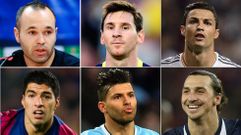 Los 23 jugadores candidatos al Bal�n de Oro