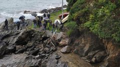 Los vecinos ya protestaron por los desprendimientos a principios del 2021