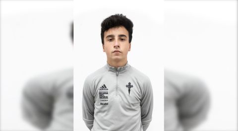 �ngel Davila, durante su etapa como infantil en el Celta.