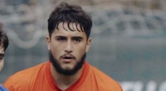 Víctor Gamarra, con la elástica de la UD OUrense