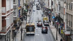 La avenida da Coru�a, en Lugo