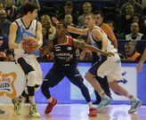 El Obradoiro cuaj� en la Copa del Rey uno de sus partidos m�s completos este curso. 