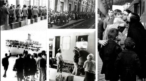 Fotograf�as de la exposici�n �N�s tam�n fomos emigrantes�