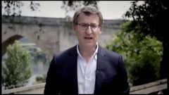 Captura del v�deo de precampa�a difundido por Alberto N��ez Feijoo