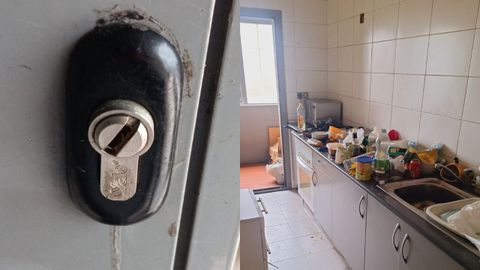 Desperfectos y basuras acumuladas en el edificio de Vipasa de Trema�es