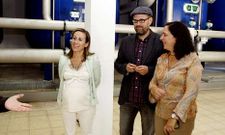 Ethel V�zquez, Marti�o Noriega y Bel�n do Campo supervisaron la puesta en marcha de las mejoras. 