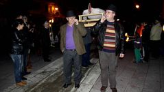En O Barco el entierro de la sardina fue en la plaza Maior
