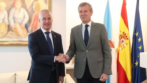 Íñigo Urkullu y Alfonso Rueda en San Caetano.