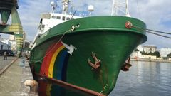 El barco �Esperanza� de Greenpeace
