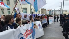 Protesta en Palexco por el Congreso de Directivos