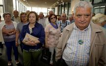 Los alumnos en el acto realizado en el auditorio. 