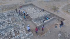 Imagen a�rea de la zona en la que est� excavando el equipo en el yacimiento de Tell el-Far'a