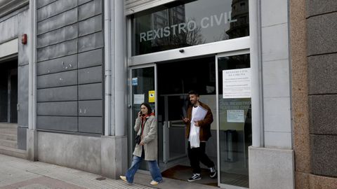 La oficina del Registro Civil de A Coru�a, donde la lista de espera para este tr�mite es de 215 d�as, el plazo m�s largo tras Pontevedra.
