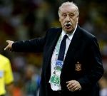 En la fotografa, Vicente del Bosque, durante la semifinal contra Italia.