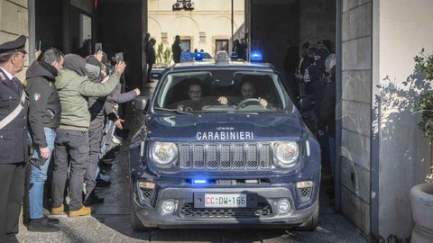 Operativo de la polic�a antimafia italiano este martes en Palermo.