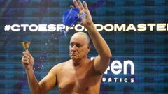 David L�pez Zubero, el primer medallista ol�mpico del deporte acu�tico espa�ol.