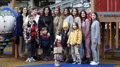 Iulia Demchenko huy� de la guerra de Ucrania en Bucha con sus ocho hijos, tres nietos y un sobrino. Viven en A Coru�a desde marzo pasado.