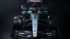 ElMercedes F1 2024 de Lewis Hamilton y de George Russell.Mercedes F1 2024
