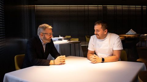 Los hermanos Manuel y Óscar Vidal, del grupo hostelero padronés Hotel Scala.