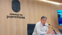 El alcalde de Pontevedra, Miguel Anxo Fern�ndez Lores, present� este martes los objetivos del PMUS