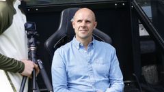 El entrenador del Celta Fortuna, Fredi �lvarez, en Bala�dos en la tarde de este viernes.