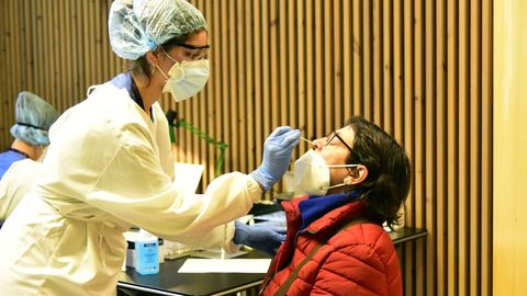 Realizaci�n de test en el Recinto Modernista del Hospital de Sant Pau de Barcelona