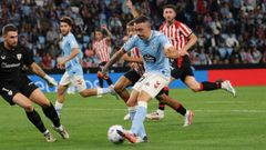 El capit�n del Celta, Iago Aspas, durante el partido ante el Athletic Club.