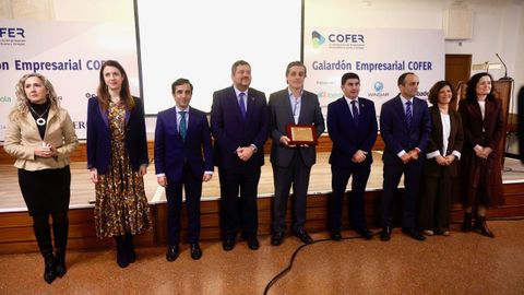 Un momento del acto de entrega del Galard�n Empresarial Cofer 2025