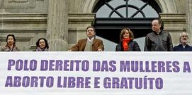Partidista. La pancarta proaborto de este a�o fue respaldada por el BNG y el PSOE y gener� bastante pol�mica.