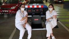 Autovac instalado en uno de los aparcamientos del Hospital Universitario Central de Asturias (HUCA)