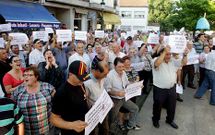 La plataforma de afectados se manifiesta cada d�a de pleno desde hace meses.