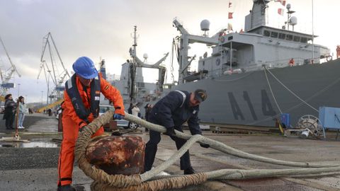 El Pati�o, saliendo de Navantia el pasado 25 de enero. 
