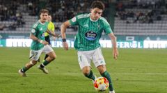 Dacosta en un partido disputado este curso en A Malata. 