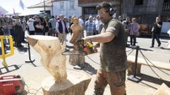 A talla de madera con motoserra volver� estar na Feira das Nenas da Silva 