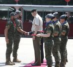 Homenaje a los militares heridos en un atentado terrorista. 