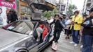 El vehculo DeLorean de Regreso al Futuro, en una imagen tomada en la edicin del Curtas del 2022.