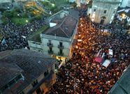 M�s de 75.000 personas secundaron la protesta