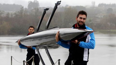 Rodrigo Conde. Moas, de 21 aos, es una de las grandes perlas del remo espaol. Oro mundial sub-23 de doble scull ligero.