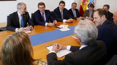 Feijoo se re�ne con�el cl�ster de la automoci�n