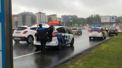 Accidente en la avenida de Alfonso Molina, en A Coru�a. Imagen de archivo