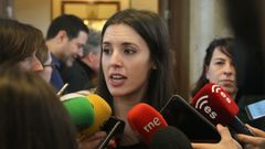 La portavoz de Unidos Podemos en el Congreso de los Diputados, Irene Montero