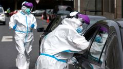 Toma de muestras para PCR en A Coru�a