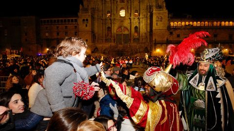 Los Reyes Magos, en Santiago de Compostela