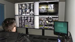 Dispositivo policial en un partido del Celta en Bala�dos.