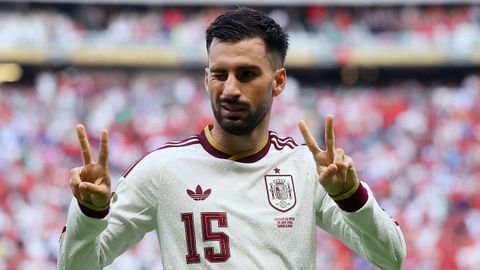 �lex Baena, autor del tanto de Espa�a ante Uruguay