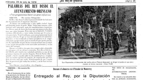 Una de las p�ginas del 28 de julio de 1976
