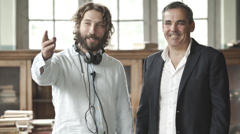 Sergio G. S�nchez junto al Viceconsejero de Cultura, Vicente Dom�nguez.Sergio G. S�nchez junto al Viceconsejero de Cultura, Vicente Dom�nguez