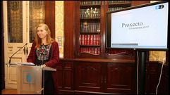Mar�a Eugenia Vieito en la presentaci�n del presupuesto
